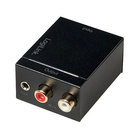 LogiLink Convertidor de Audio Digital a Analógico SPDIF/COAX a 3.5mm