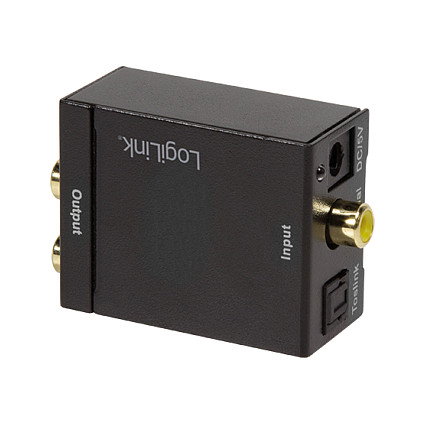 LogiLink Convertidor de Audio Digital a Analógico SPDIF/COAX a 3.5mm