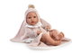 Antonio Juan Muñeca Recién Nacida Erika con toquilla rosa, 42cm, idioma: español