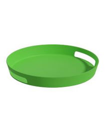 1946 Bandeja Redonda Verde Con Asas 6 Unidades Diámetro 30 cm Altura 4 cm