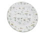 DKD Home Decor Plato de Vidrio Opal Floral Símil Porcelana Verde y Amarillo
