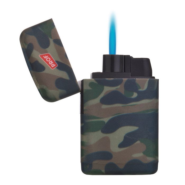 Prof Encendedor Electrónico Camouflage Llama Azul Colores Surtidos