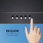 Bomann DU 7607 G campana extractora vertical negra