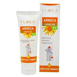 FLORA Crema Gel Arnica 75Ml Bio con Aceites Esenciales Calmantes y Regeneradores para Hematomas