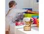 Wondee Lámpara de Noche Infantil de Ardilla en Madera Sostenible Personalizable con Cable Tipo C