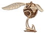Ugears Harry Potter Maqueta de madera Snitch Dorada DIY