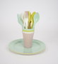 Dem Set 20 Piezas Picnic Pastel 22.3 cm Ancho x 7.9 cm Alto x 22.4 cm Largo (12 Unidades)
