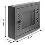 DeLOCK 43424 Bastidor de pared 6U Negro