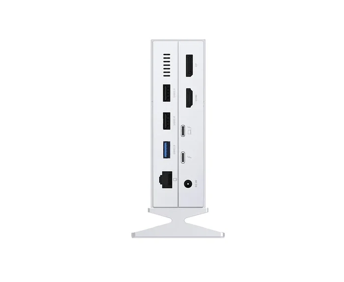 D-Link DUF-E01/E - Docking Station y Replicador de Puertos 14 en 1 con Thunderbolt 4, HDMI 2.1, DisplayPort 1.4, USB-C, Lector de Tarjetas, Ethernet RJ45 Gigabit, Blanco