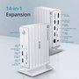 D-Link DUF-E01/E Estación de conexión Thunderbolt 4 14 en 1 Blanco
