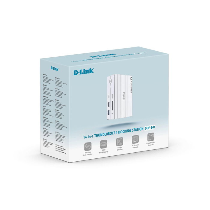 D-Link DUF-E01/E Estación de conexión Thunderbolt 4 14 en 1 Blanco