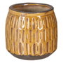 Ixia Macetero Decorativo de Cerámica Mostaza 14 x 14 x 13 cm