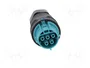 WIELAND RST Enchufe Industrial Redondo Hembra 5 Pines Azul Turquesa
