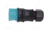 WIELAND RST Enchufe Industrial Redondo Hembra 5 Pines Azul Turquesa