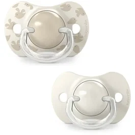 Suavinex SUA8426420904292 Birdies Juego de 2 Chupetes Simétricos SX Pro para 6 a 18 Meses - Beige