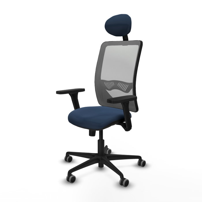 PIQUERAS Y CRESPO Silla de oficina Zulema Azul marino y Gris PIQUERAS Y CRESPO Silla de oficina Zulema Azul marino y Gris