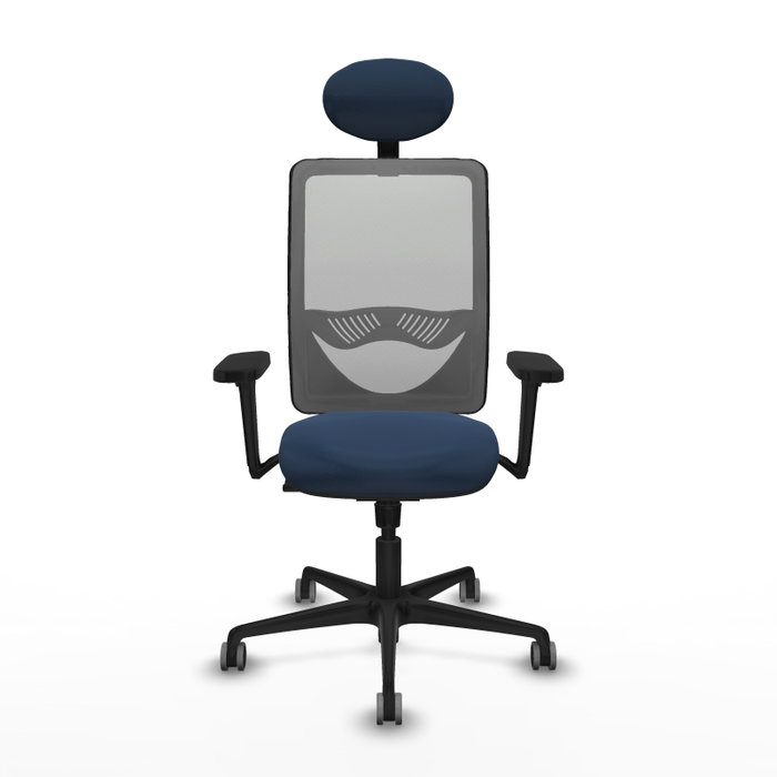 PIQUERAS Y CRESPO Silla de oficina Zulema Azul marino y Gris PIQUERAS Y CRESPO Silla de oficina Zulema Azul marino y Gris