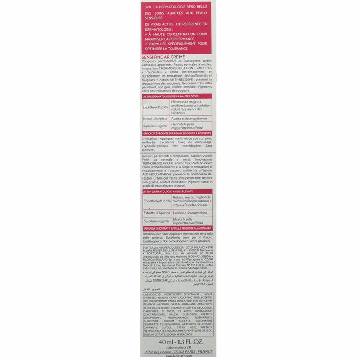 SVR Sensifine AR Crema Anti-Rojeces 40 ml