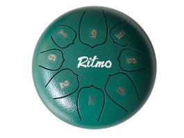 Ritmo Mini Tongue Drum Lotus Display 8 Notas Verde 6”