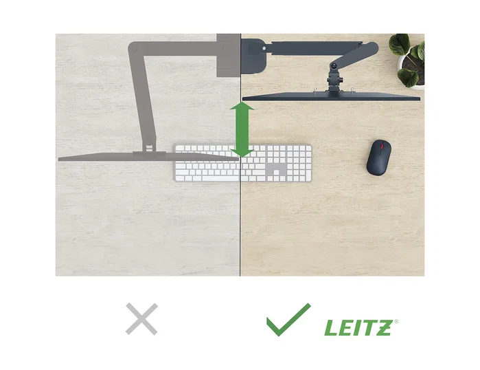 Leitz Brazo para monitor Ergo Space Saving Gris oscuro