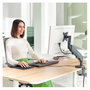 Leitz Brazo para Monitor Ergo Space Saving Gris Oscuro 64890089