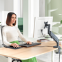 Leitz Brazo para monitor Ergo Space Saving Gris oscuro