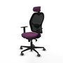PIQUERAS Y CRESPO Silla de oficina Jorquera Morado y Negro