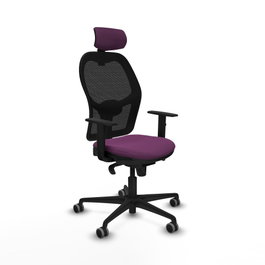 PIQUERAS Y CRESPO Silla de oficina Jorquera Morado y Negro