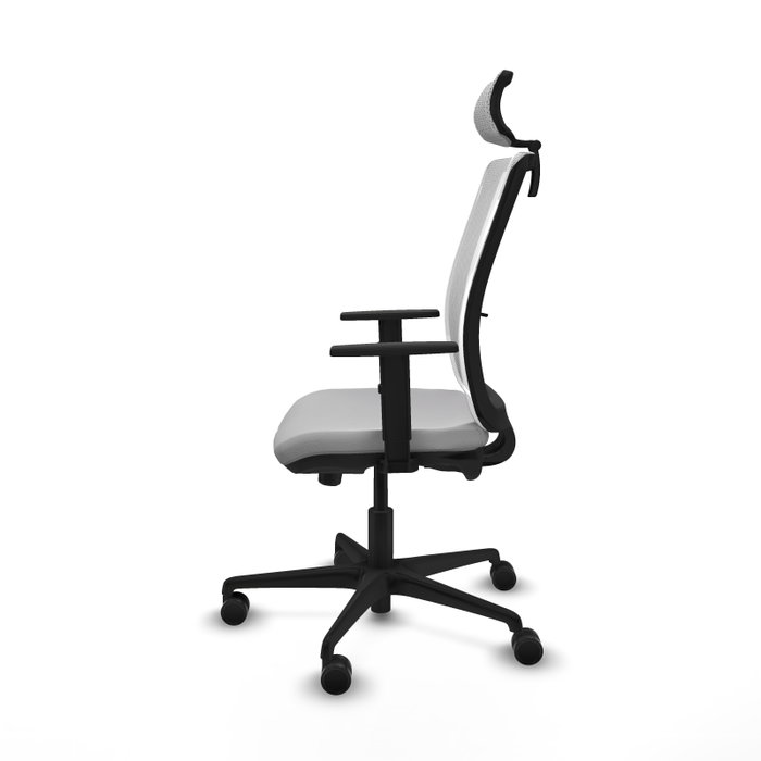 PIQUERAS Y CRESPO Silla de oficina Haches Gris claro y Blanco