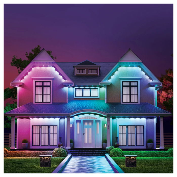 Nanoleaf Starter Pack 15 m, Luces LED para Exterior Multicolor, Tiras de LED Impermeables IP65, Iluminación Decorativa para Fachada y Jardín