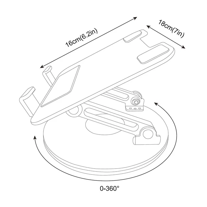 Aisens Soporte Giratorio Ajustable para Portátil y Tableta 7-13 Pulgadas, Plata Aisens Soporte Giratorio Ajustable para Portátil y Tableta 7-13 Pulgadas, Plata