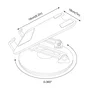 Aisens Soporte Giratorio Ajustable para Portátil y Tableta 7-13 Pulgadas, Plata