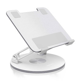 Aisens Soporte Giratorio Ajustable para Portátil y Tableta 7-13 Pulgadas, Plata
