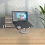 Aisens Soporte Giratorio Ajustable para Portátil y Tableta 7-13 Pulgadas, Plata
