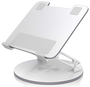 Aisens Soporte de Sobremesa Giratorio Ajustable para Portátil o Tablet 7-13 Pulgadas, Plata