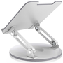 Aisens Soporte de Sobremesa Giratorio Ajustable para Portátil o Tablet 7-13 Pulgadas, Plata