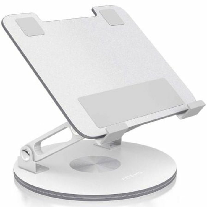Aisens Soporte de Sobremesa Giratorio Ajustable para Portátil o Tablet 7-13 Pulgadas, Plata