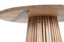 DKD Home Decor Mesa Redonda de Comedor Mindi Natural 120x120x76