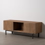 Mueble Tv Natural Madera de Mango Salón 155 X 40 X 55 cm