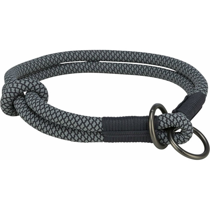Collar de Adiestramiento para Perros Trixie Soft Rope Negro Gris L 50 cm Collar de Adiestramiento para Perros Trixie Soft Rope Negro Gris L 50 cm