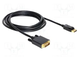 DeLOCK Cable DisplayPort a DVI 24+1 de 3 m negro