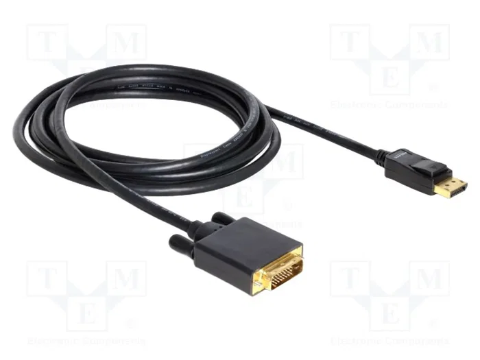 DeLOCK Cable DisplayPort a DVI 24+1 de 3 m negro DeLOCK Cable DisplayPort a DVI 24+1 de 3 m negro