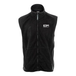 Edm Chaleco forro polar negro talla L