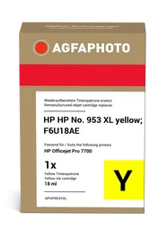 Agfa Photo Cartucho de tinta amarillo APHP953YXL compatible con HP 953 XL