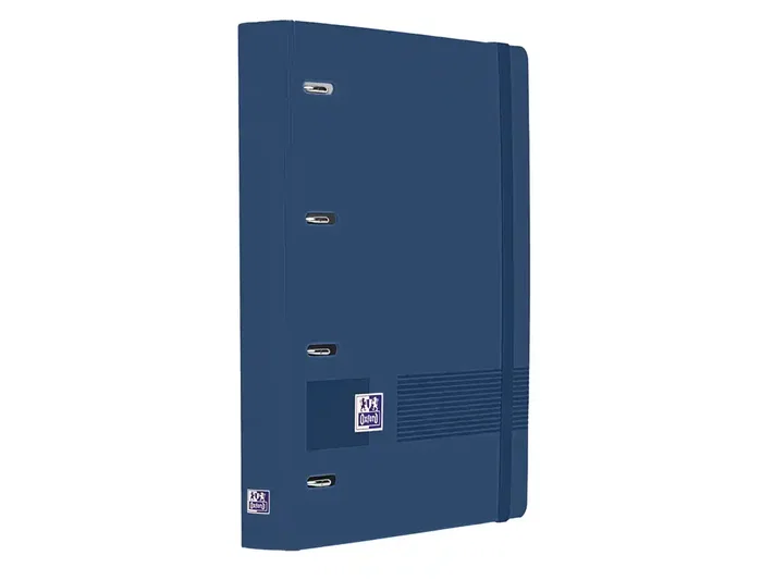 Oxford Europeanbinder Live&Go Carpeta de Anillas 4x35 A4+ con Recambio Azul Marino