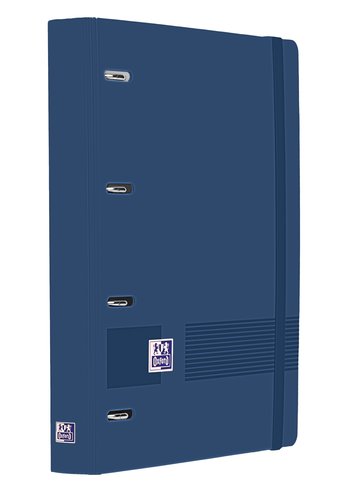 Oxford Europeanbinder Live&Go Carpeta de Anillas 4x35 A4+ con Recambio Azul Marino