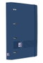 Oxford Europeanbinder Live&Go Carpeta de Anillas 4x35 A4+ con Recambio Azul Marino