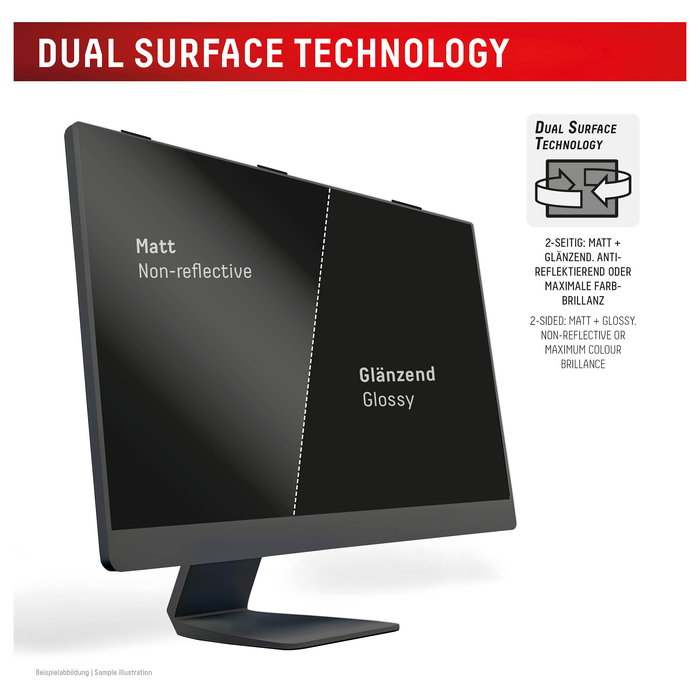 Displex 02087 Filtro de Privacidad Magnético para Monitor 24" 16:10, Antirreflectante y Anti-Luz Azul, Negro