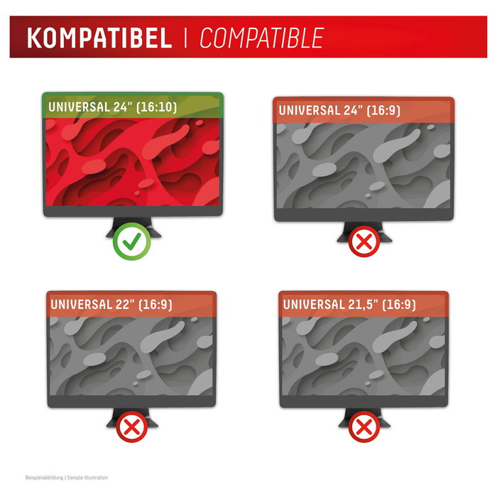 Displex 02087 Filtro de Privacidad Magnético para Monitor 24" 16:10, Antirreflectante y Anti-Luz Azul, Negro