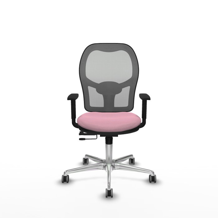 PIQUERAS Y CRESPO Silla de oficina Jorquera Rosa y Gris